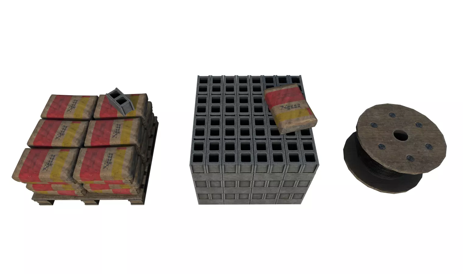 Construction Pack 4 Low-poly 3D model_0