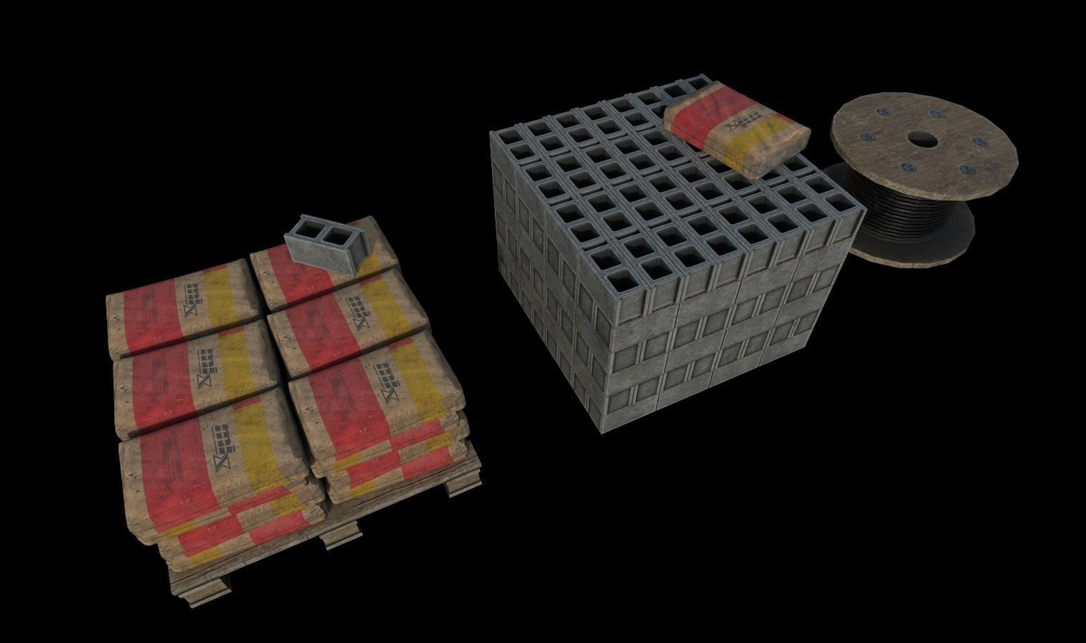 Construction Pack 4 Low-poly 3D model_16