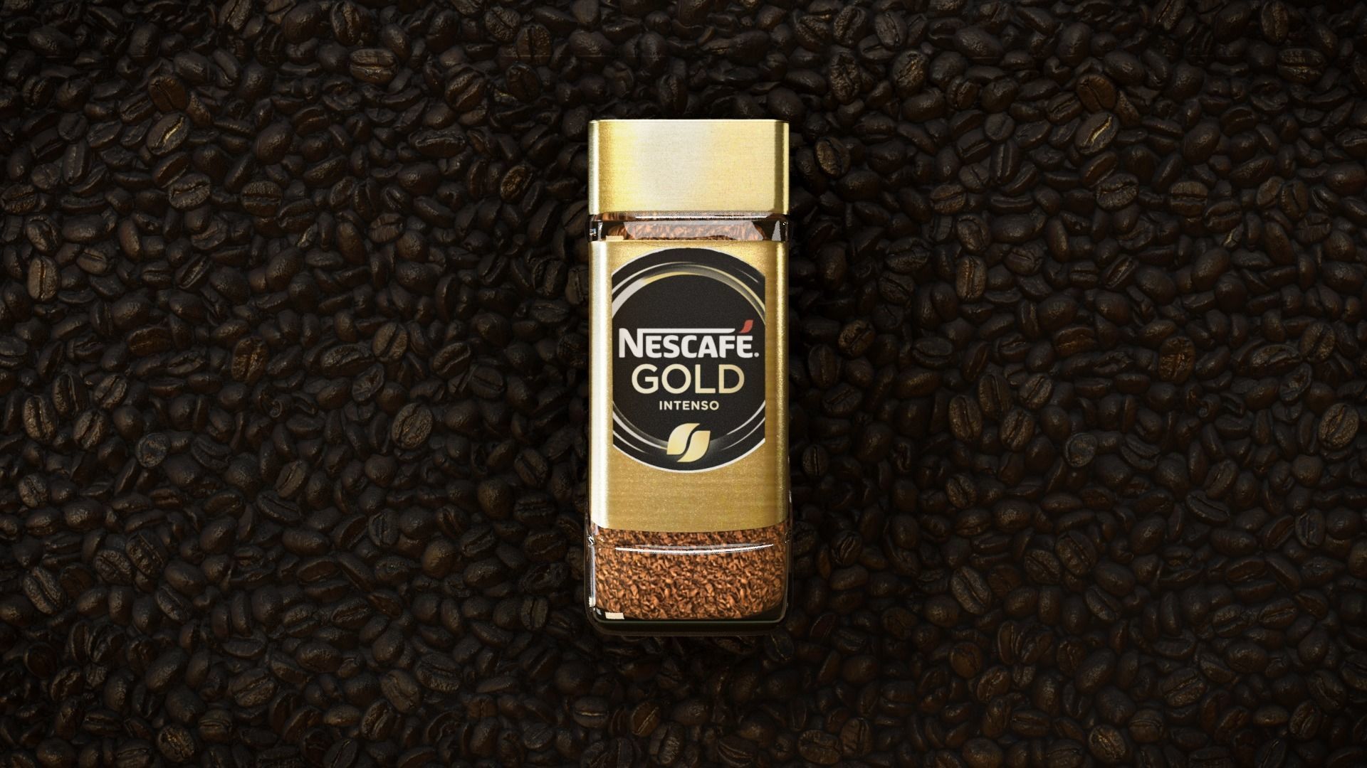 Nescafe Coffee 3D model Low-poly 3D model_2