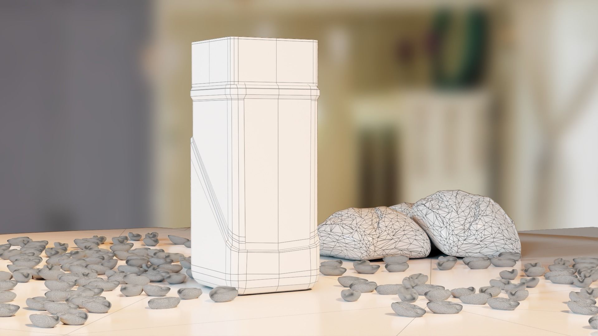 Nescafe Coffee 3D model Low-poly 3D model_4