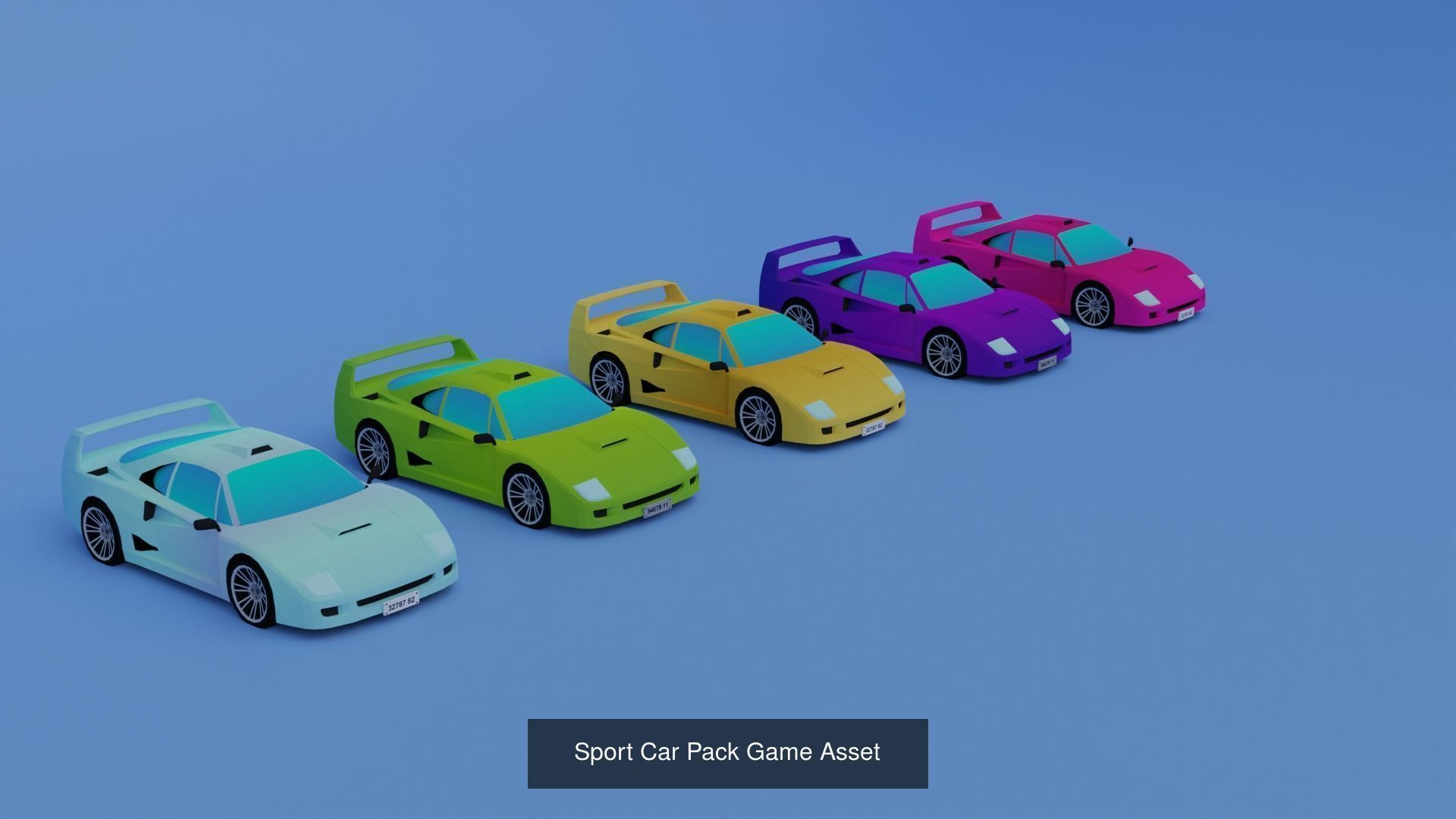 Huge Car Pack Game Asset 3D Model Collection_1