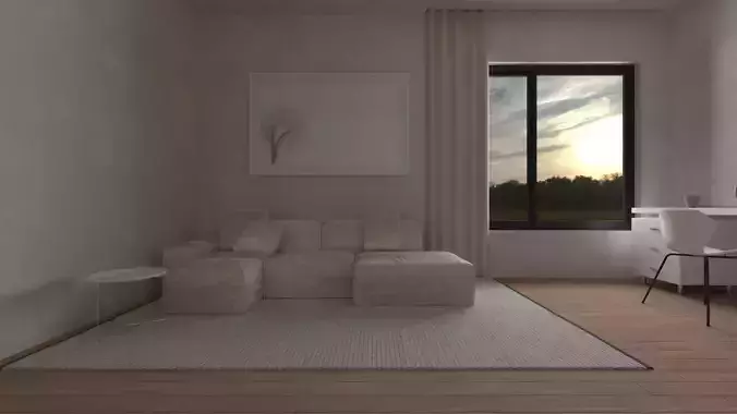 White Simple Room