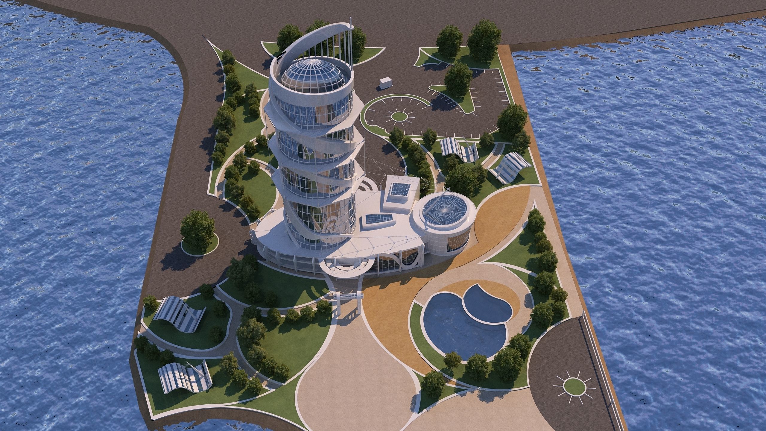 0138 - Beacon Island Hotel 3D model_9