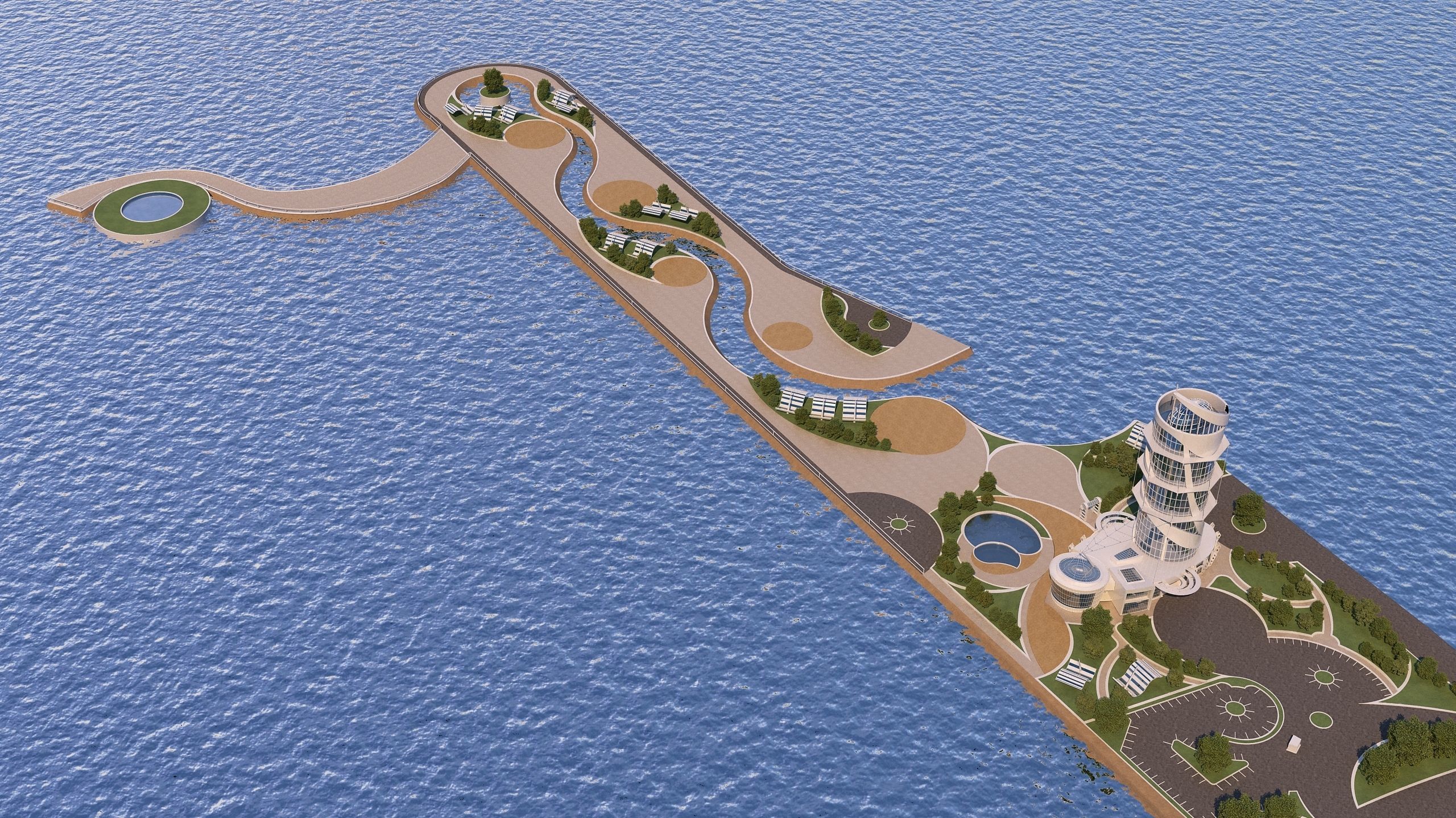 0138 - Beacon Island Hotel 3D model_1