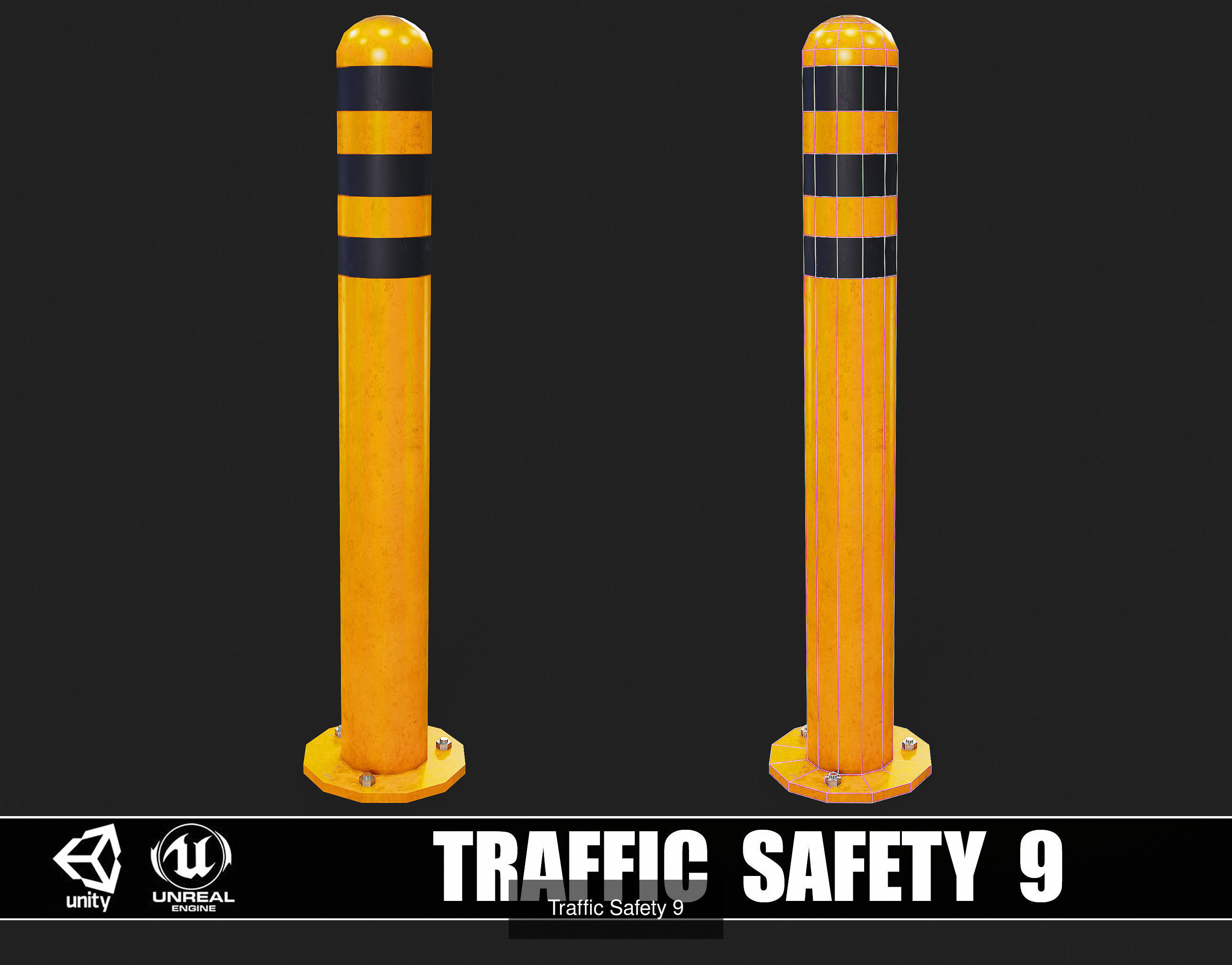 Traffic Safety 3D Model Collection_9