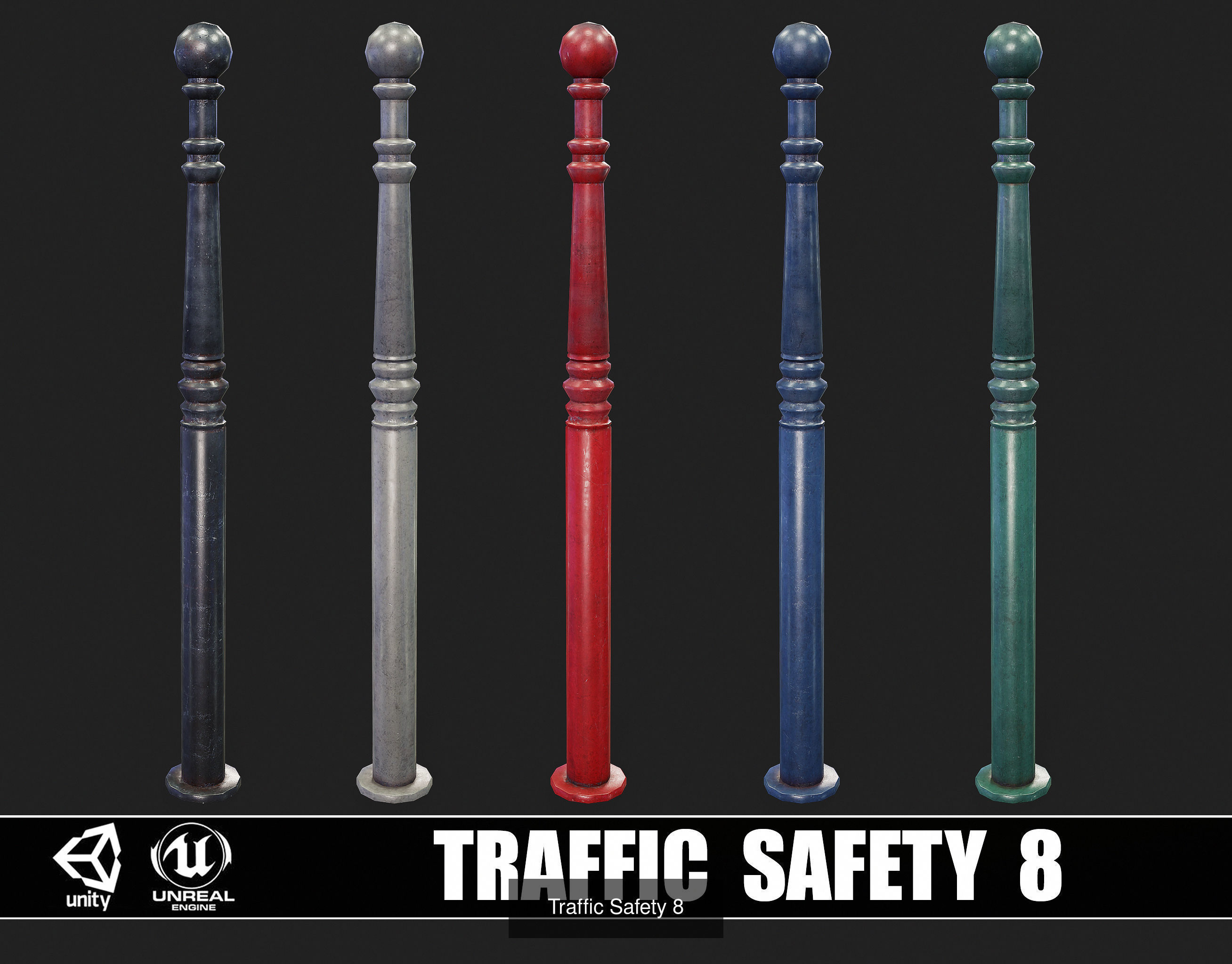 Traffic Safety 3D Model Collection_8