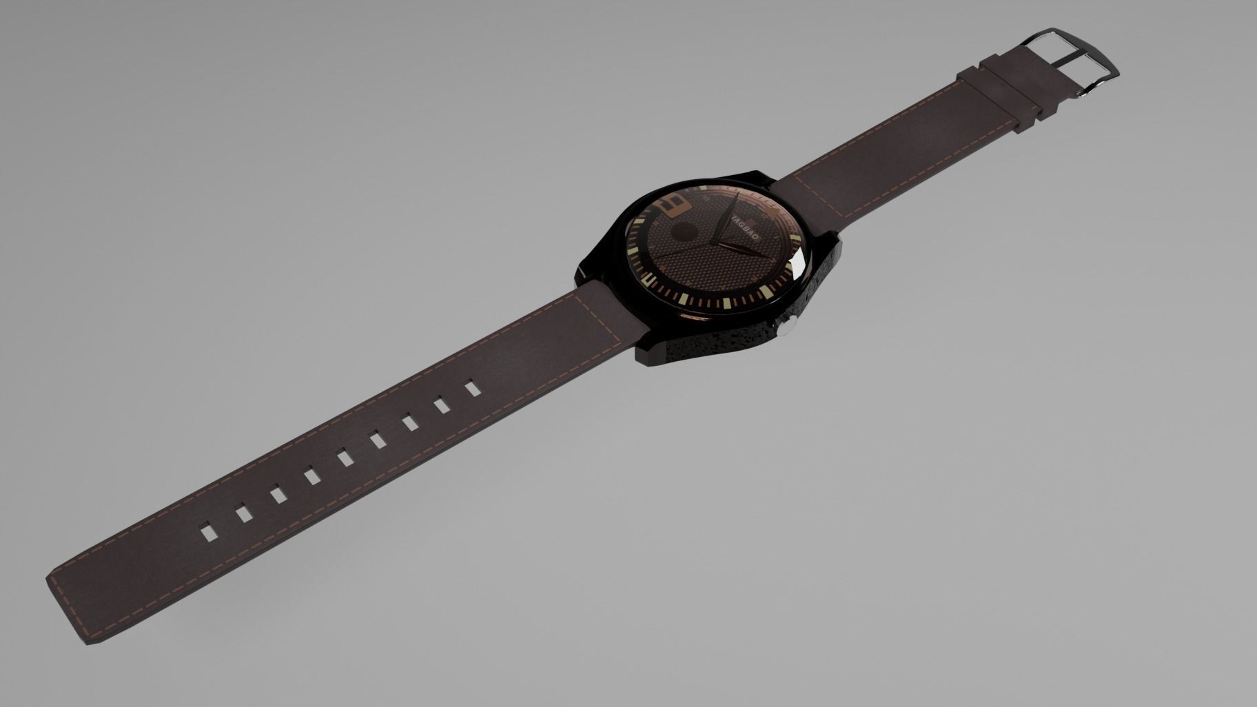 Wrist watch 3D model_4