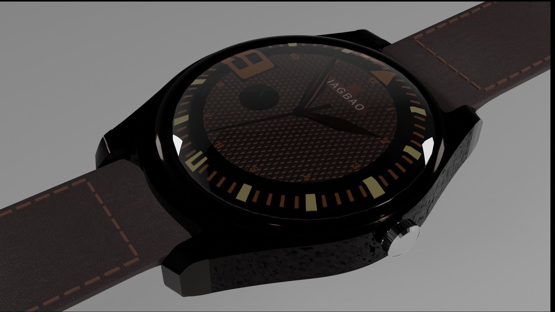 Wrist watch 3D model_1