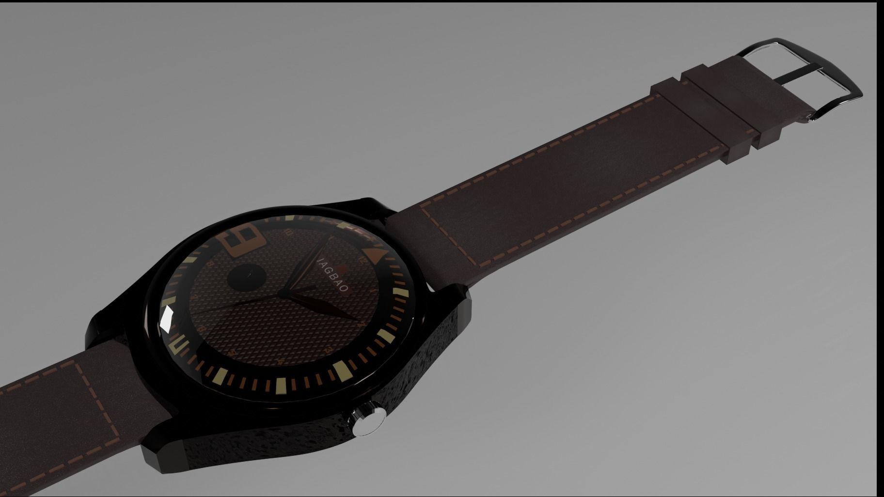 Wrist watch 3D model_2