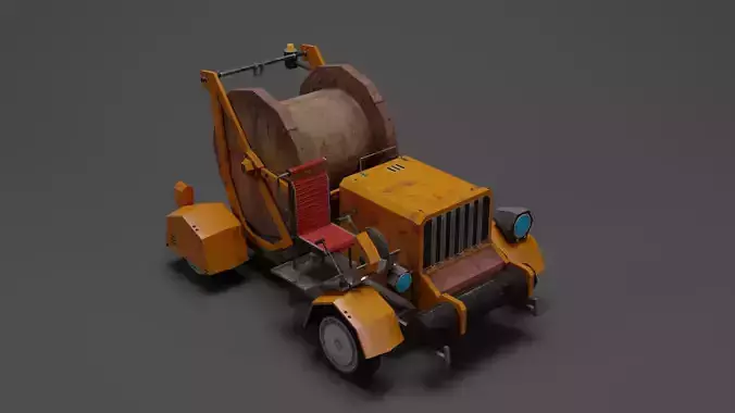 cable laying Low Low-poly 3D model