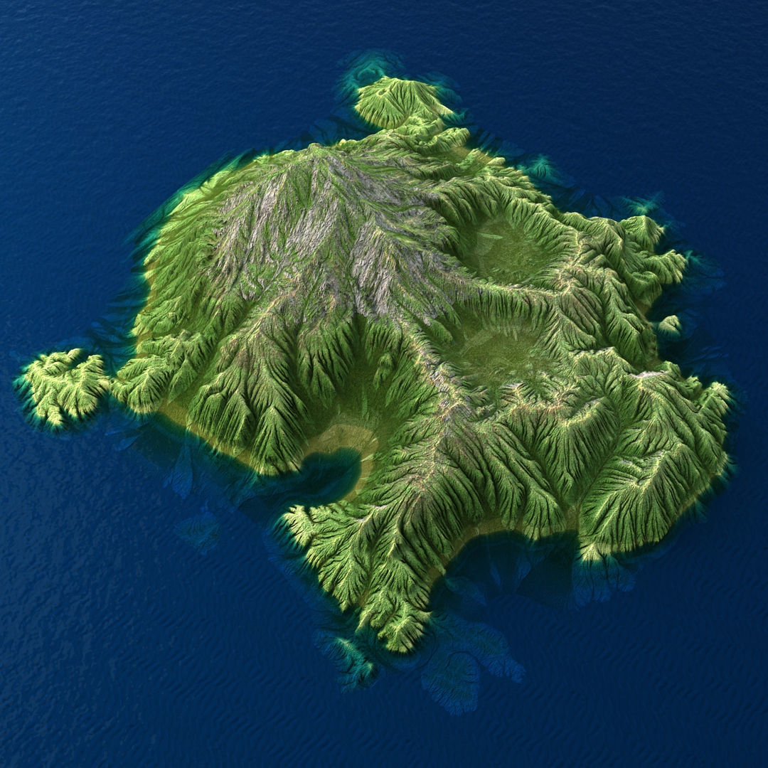 Tropical Island Collection 2 Low-poly 3D model_20
