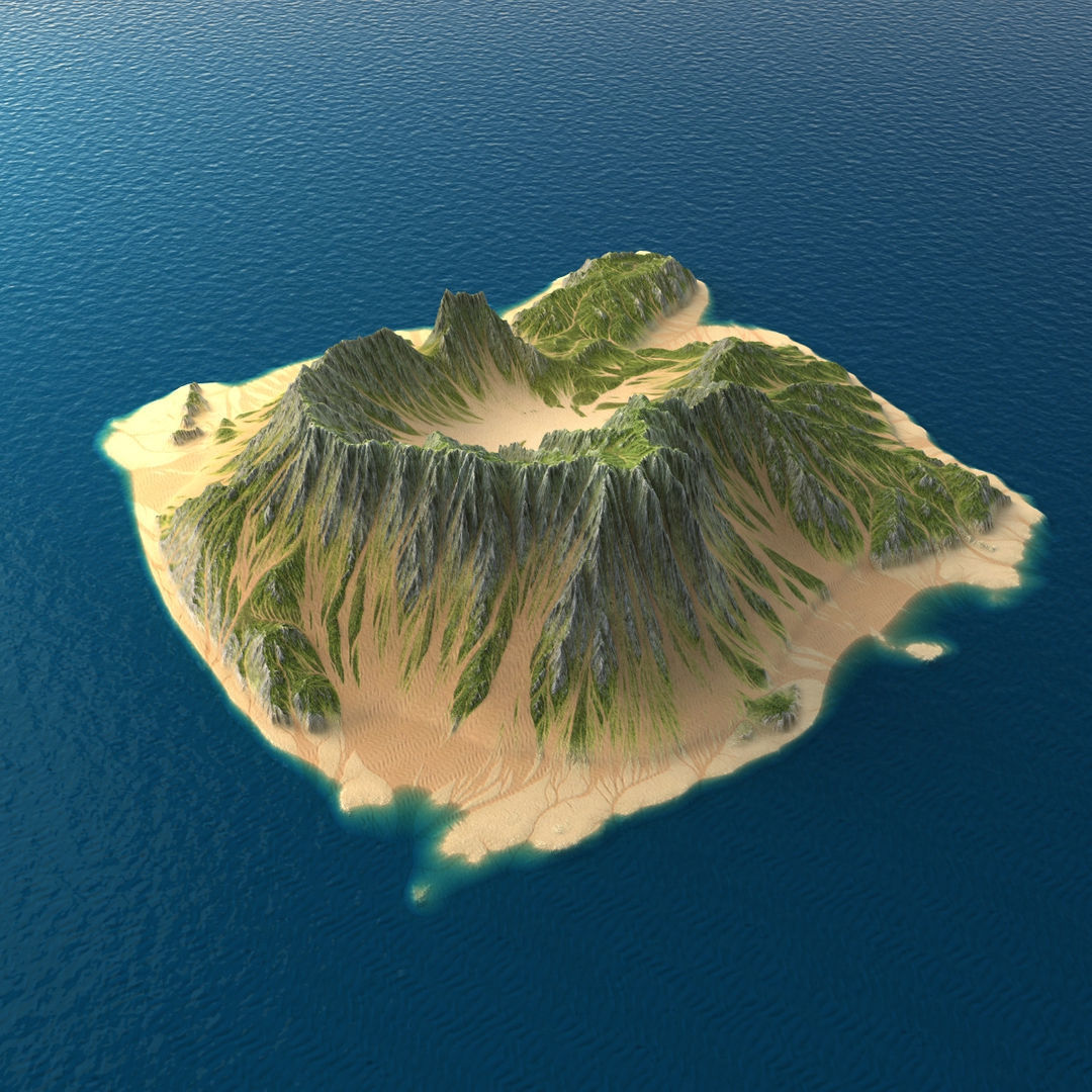 Tropical Island Collection 2 Low-poly 3D model_21
