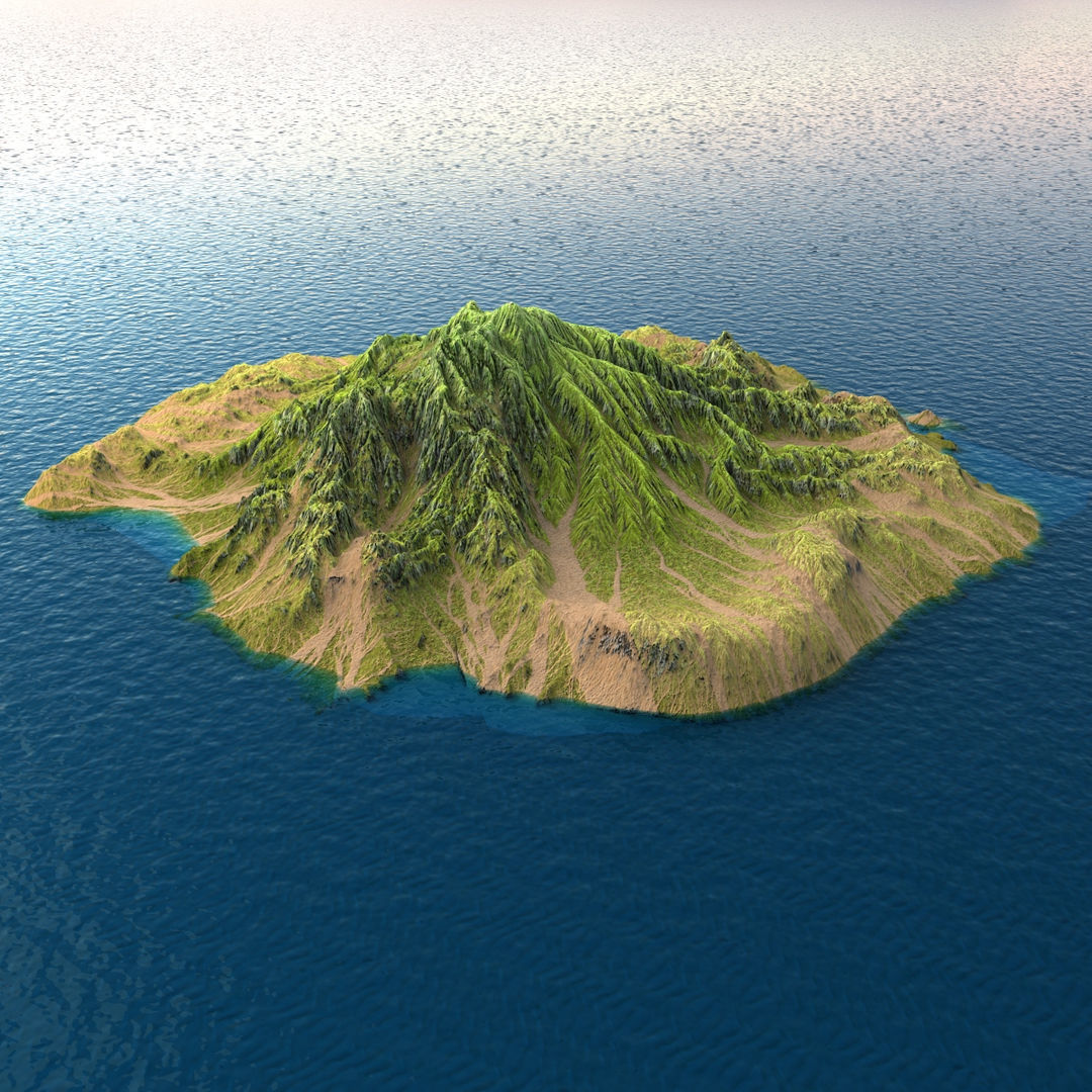 Tropical Island Collection 2 Low-poly 3D model_18