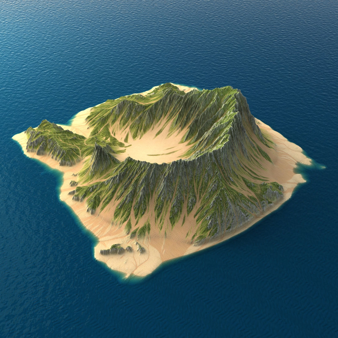 Tropical Island Collection 2 Low-poly 3D model_13