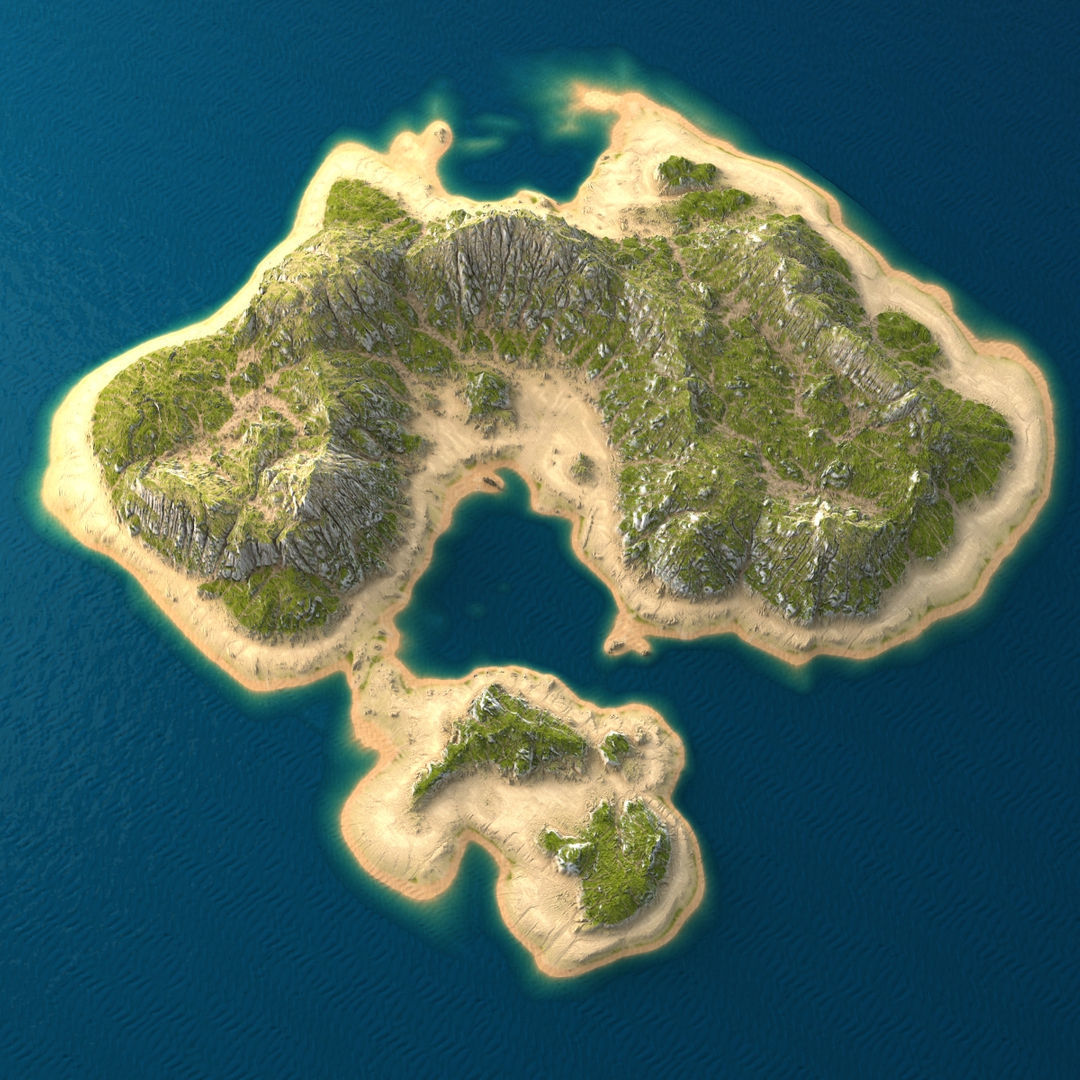 Tropical Island Collection 2 Low-poly 3D model_25