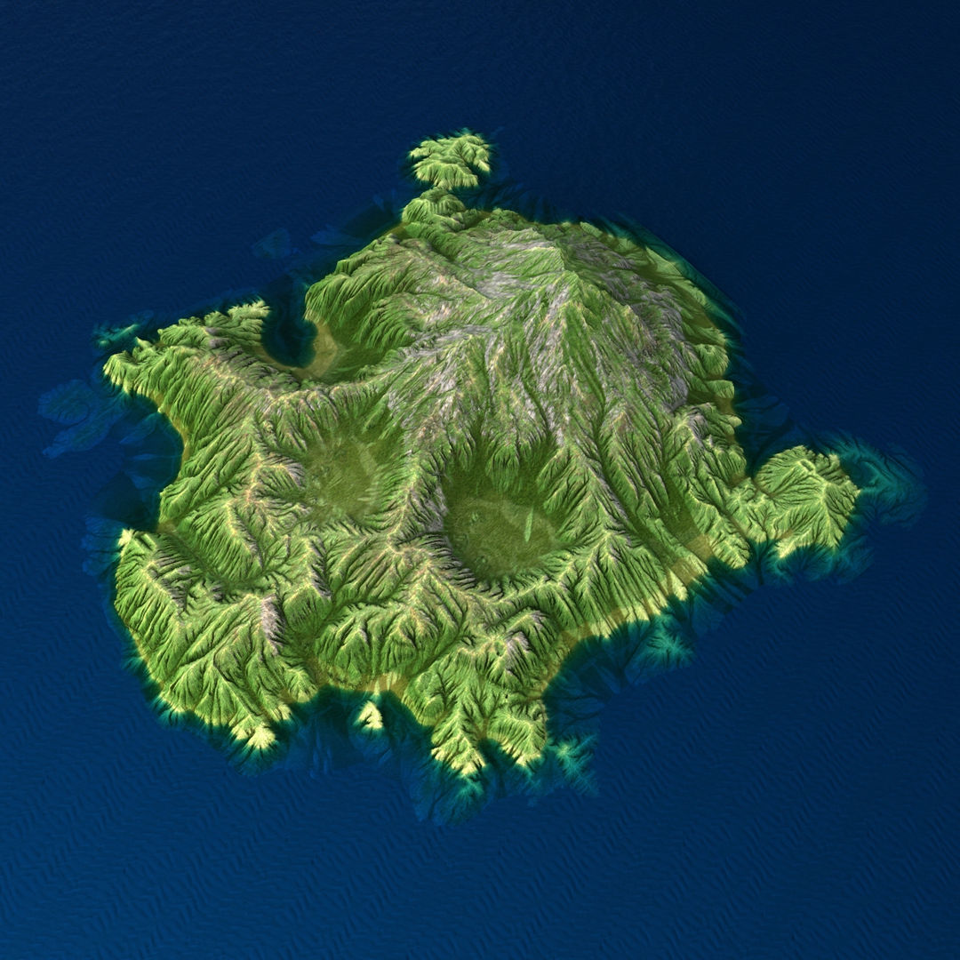 Tropical Island Collection 2 Low-poly 3D model_12