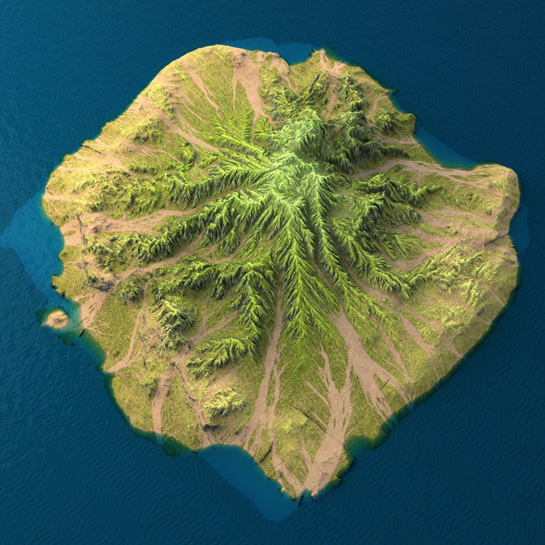 Tropical Island Collection 2 Low-poly 3D model_27