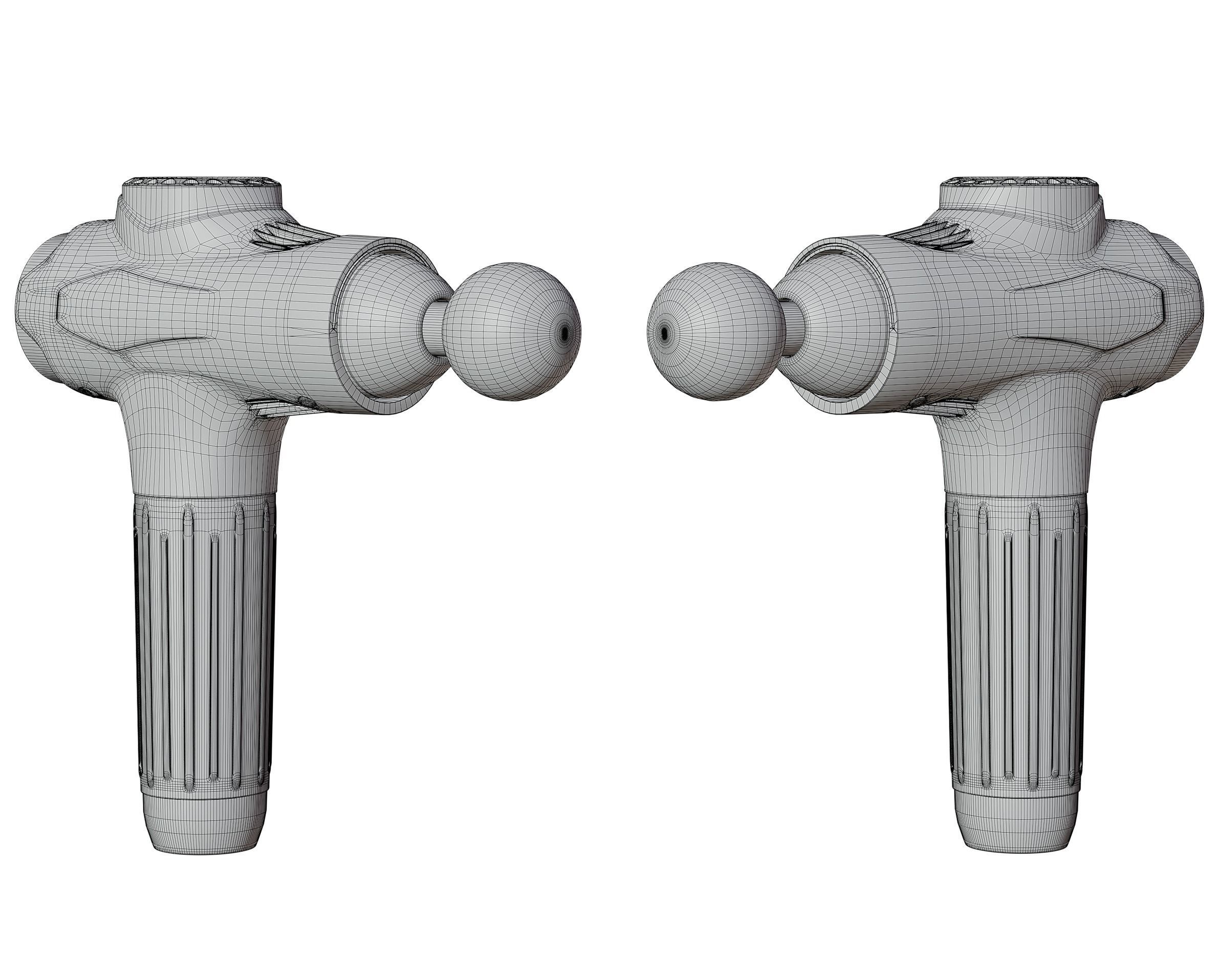 Massage gun 3D model_13