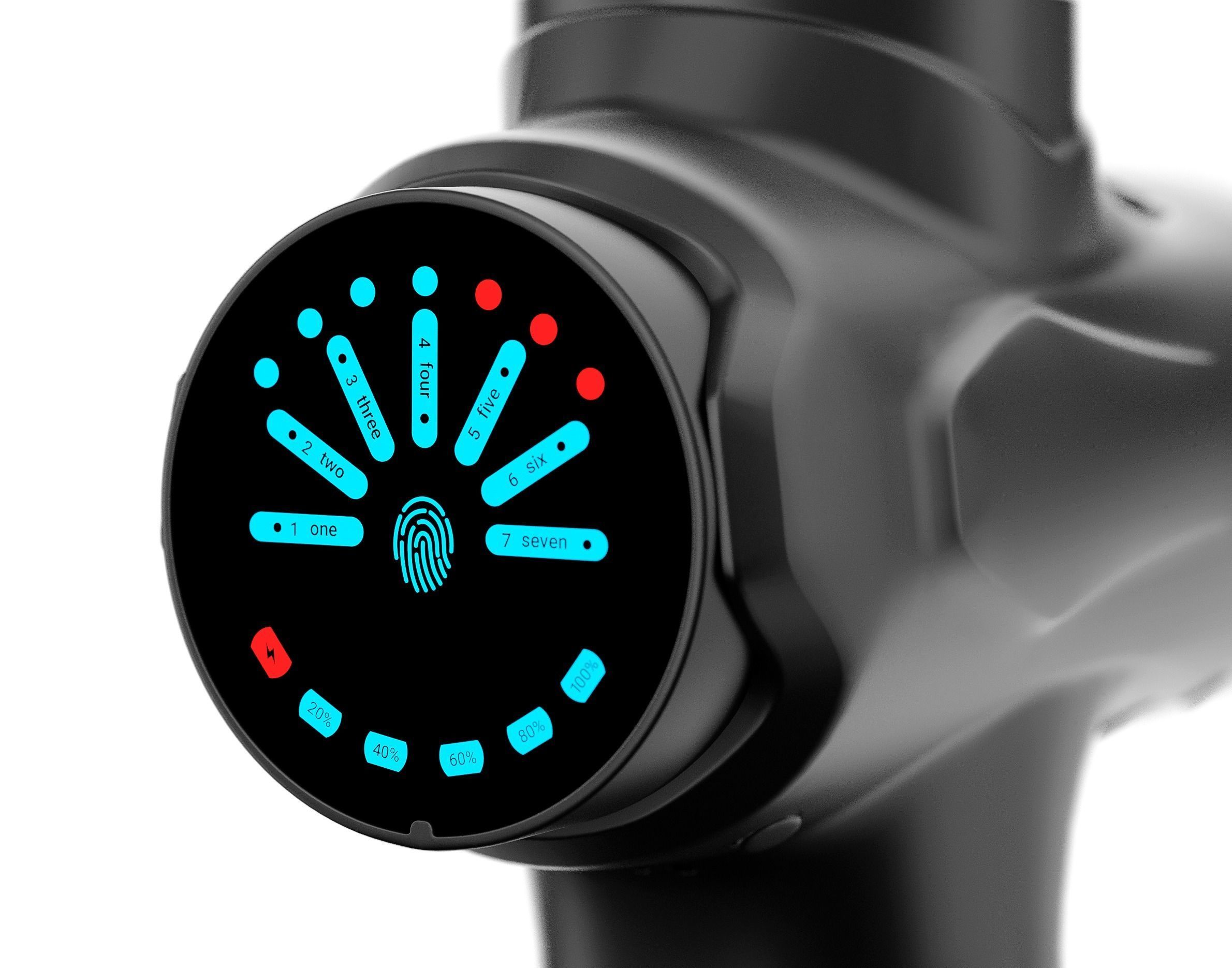 Massage gun 3D model_7