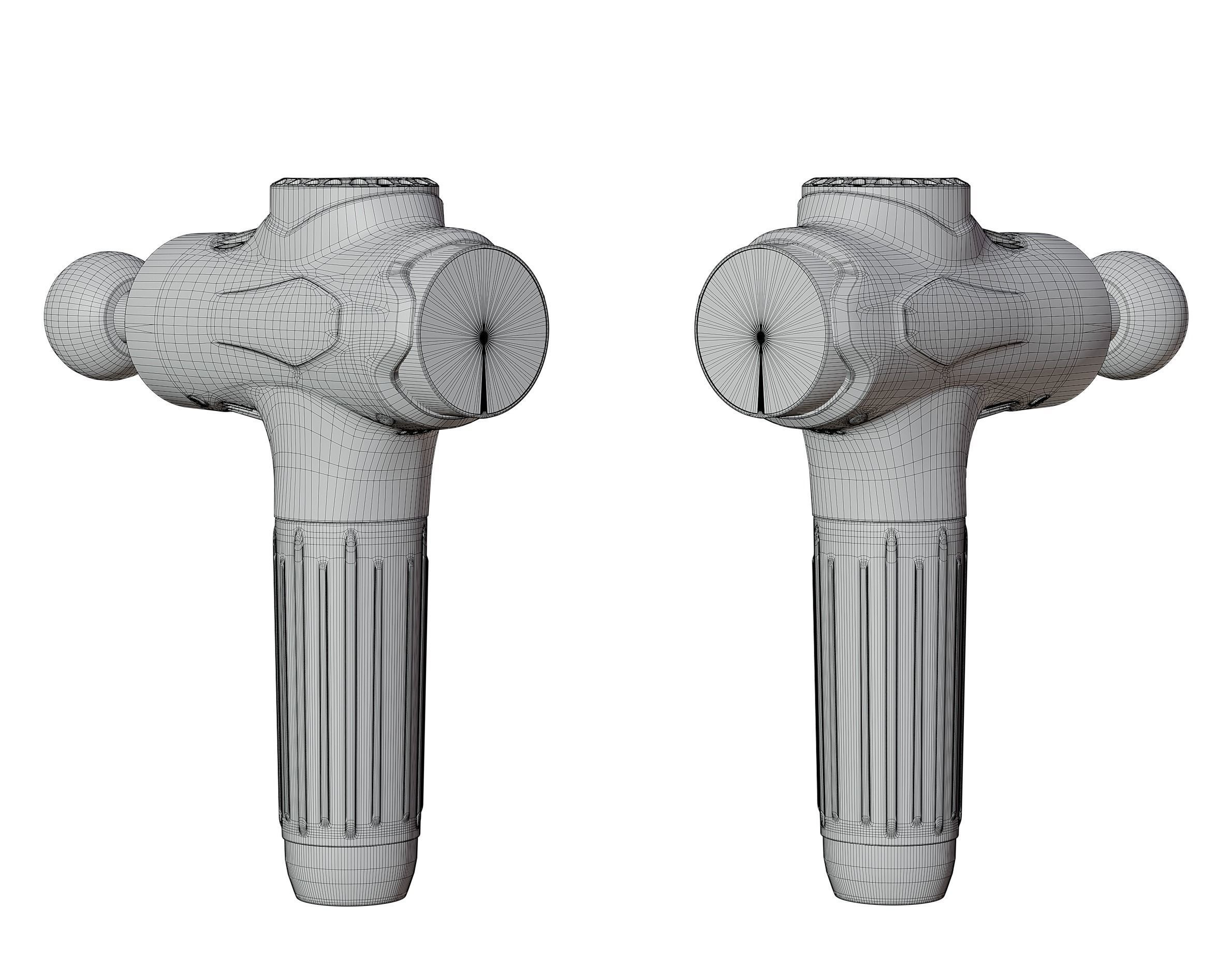 Massage gun 3D model_12