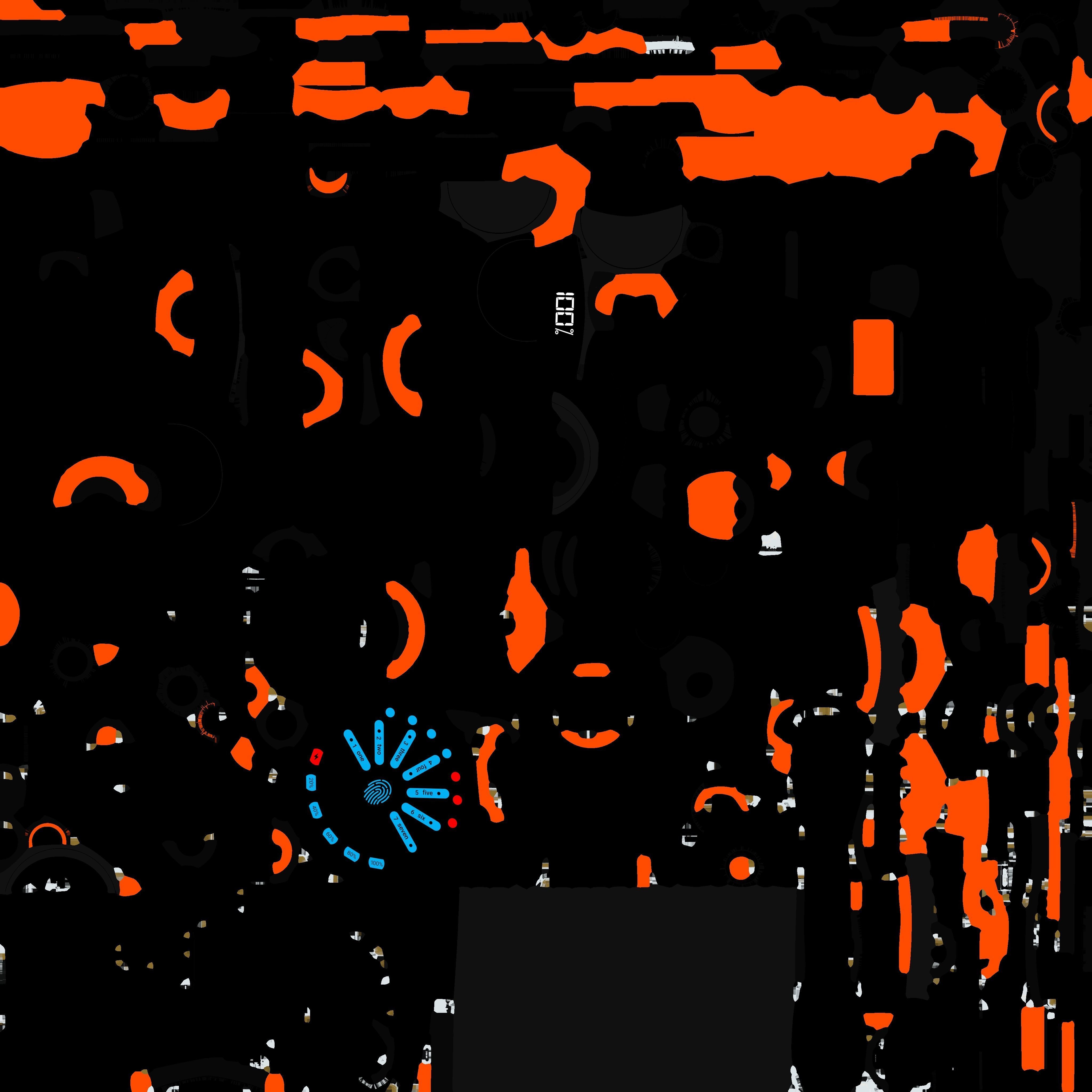 Massage gun 3D model_14