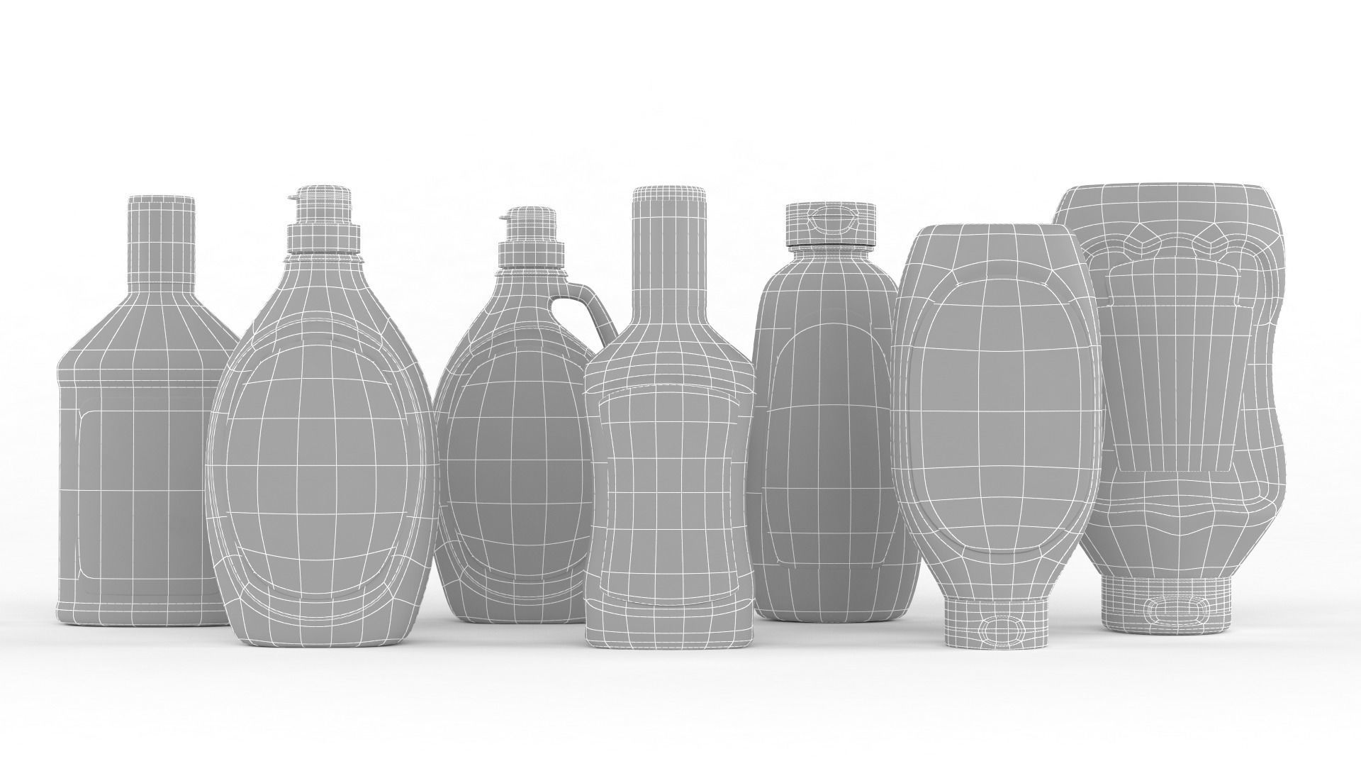 Plastic Bottle Collection 3D model_19