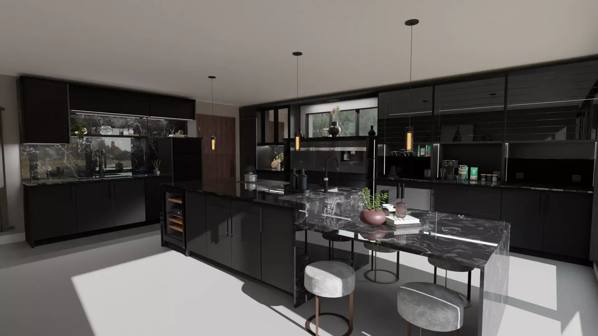 Kitchen design Free 3D model