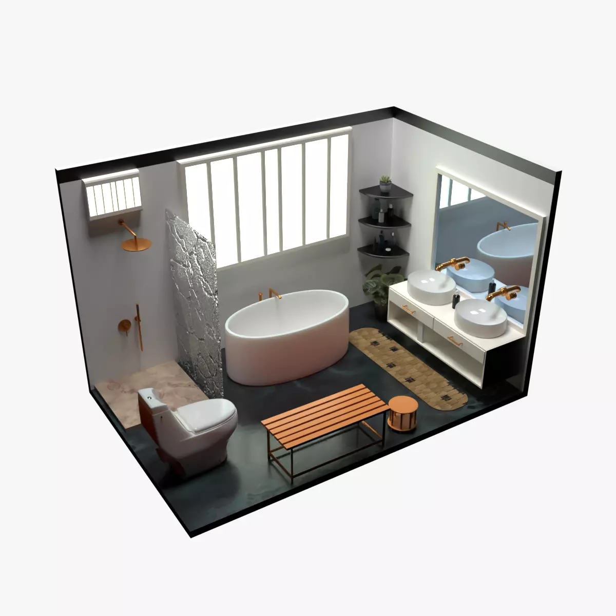 Bathroom 3D model_0