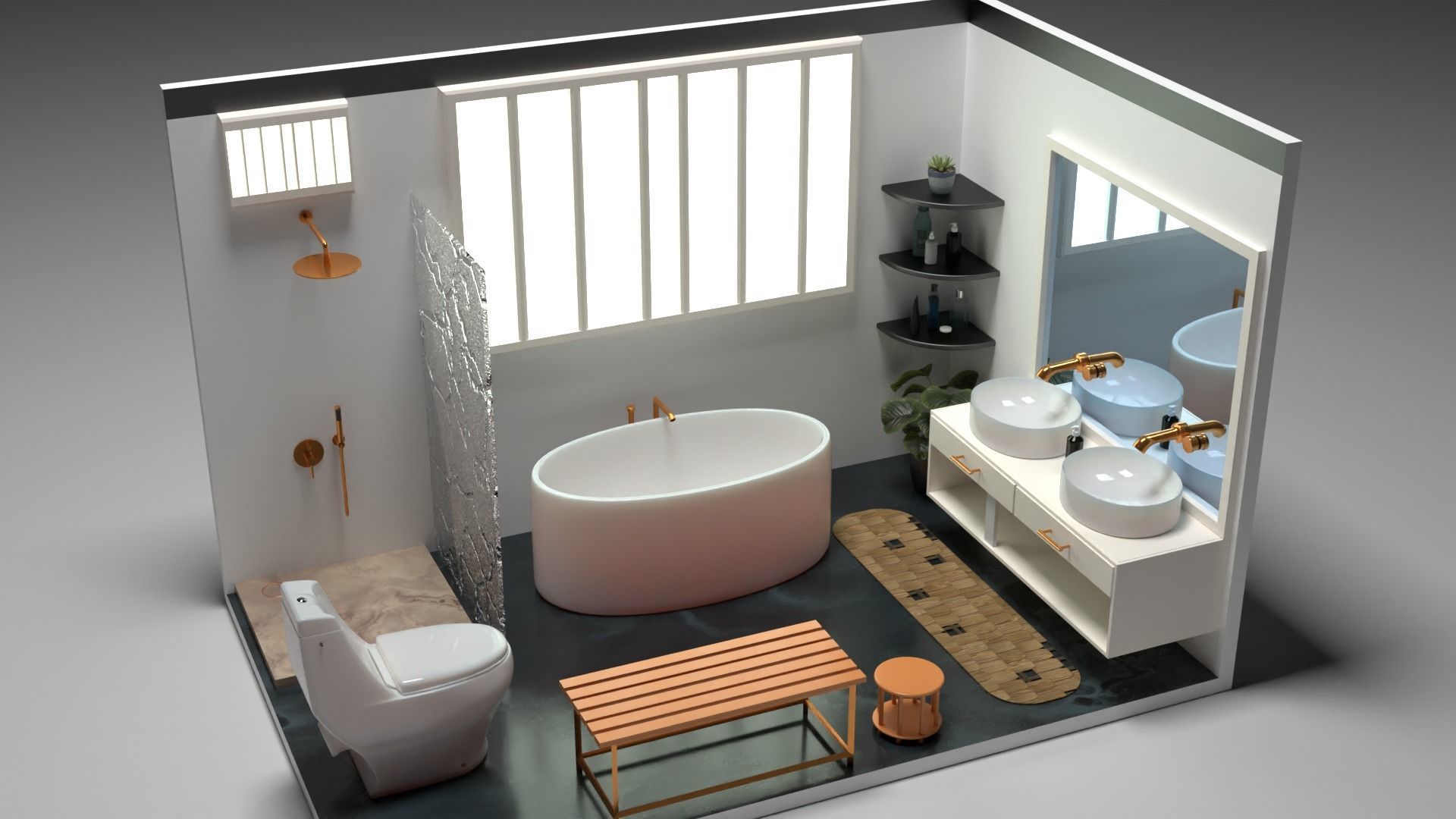 Bathroom 3D model_8