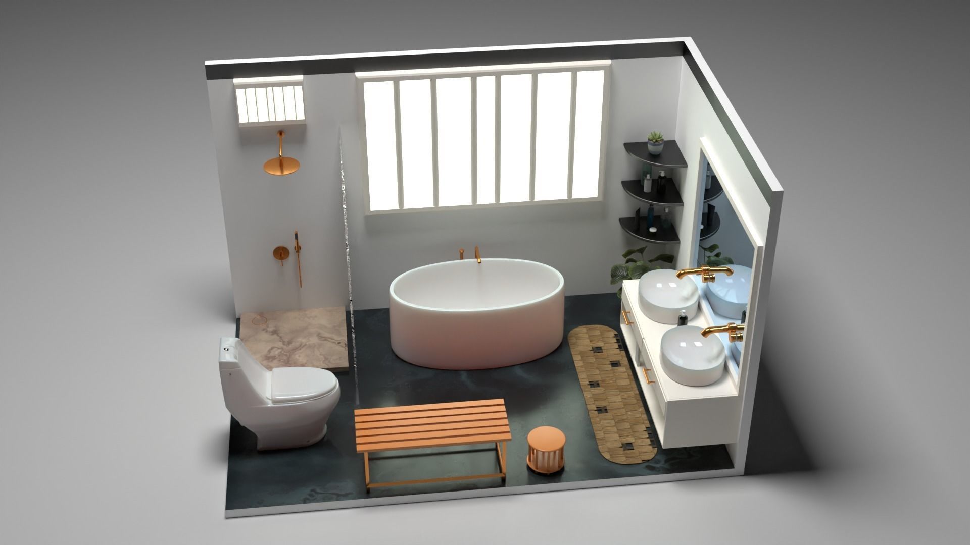 Bathroom 3D model_6