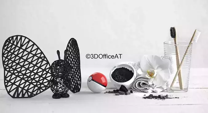 012 Butterfree Pokemon Wiremon Figure 3D print model