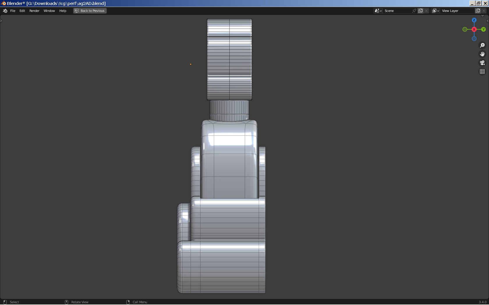 Perfume Bottle - Ariana Grande Cloud Low-poly 3D model_4