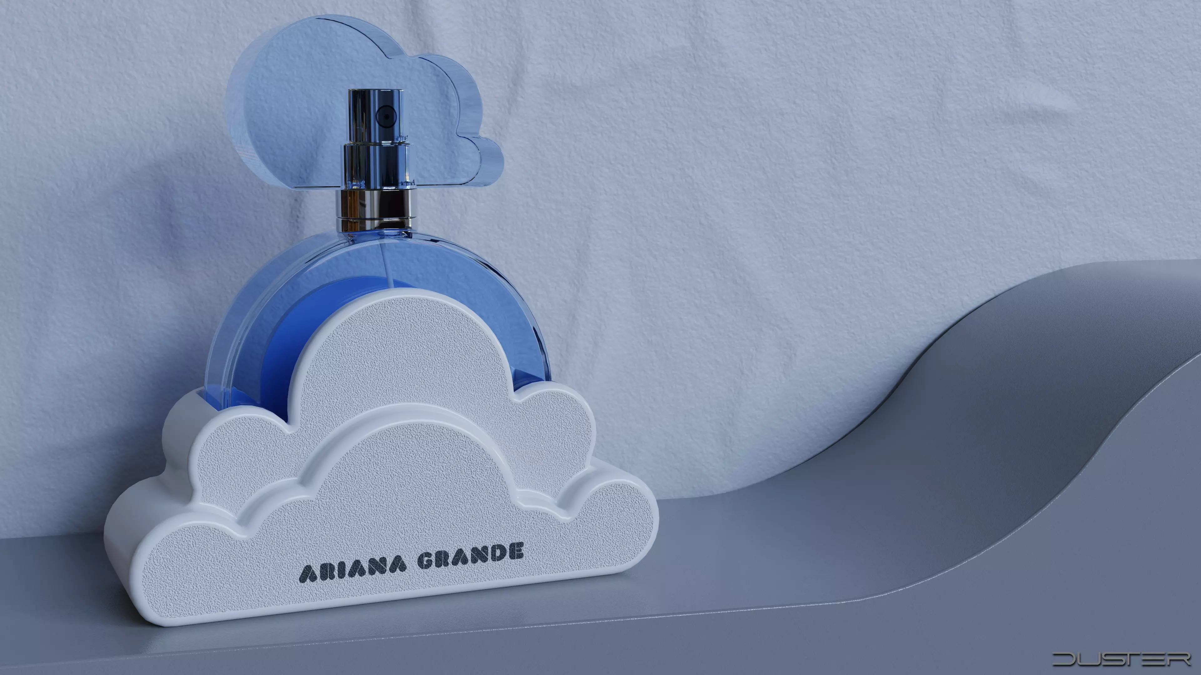 Perfume Bottle - Ariana Grande Cloud Low-poly 3D model_0