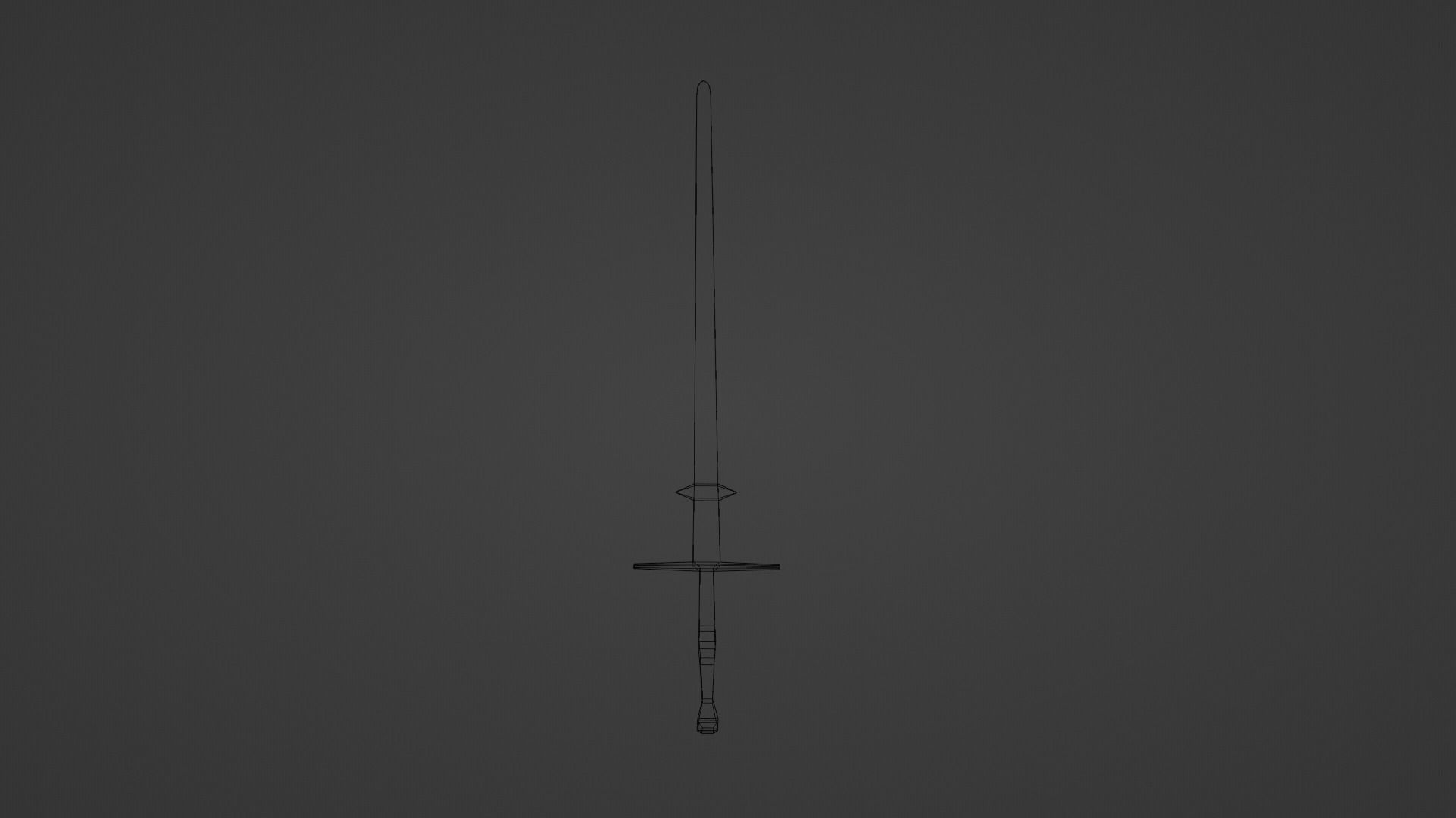 Spadone Sword 3D model_4