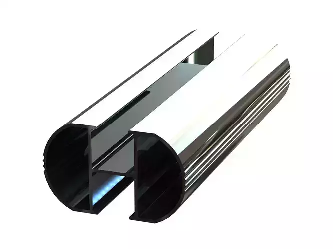 Aluminum Extruded Roof Rack MOD AL-03ap Low-poly 3D model