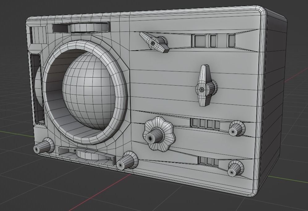 PBR Soviet Mechanical Navigation Computer Low-poly 3D model_13