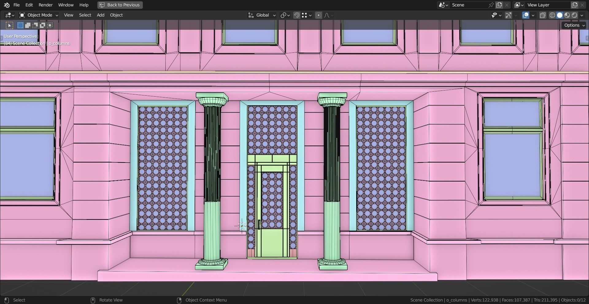 Eastern European Building 011 Low-poly 3D model_18