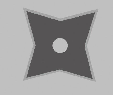 Shuriken Ninja Star Pack 3D Model Weapons 3D model_3