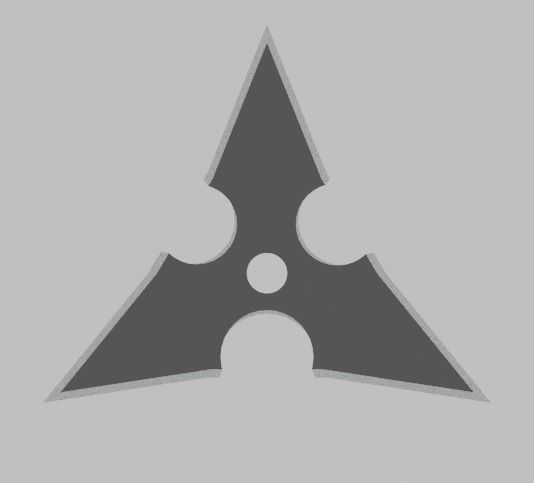 Shuriken Ninja Star Pack 3D Model Weapons 3D model_1