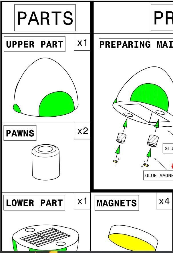 Yoshi egg 3d print model 3D print model_7