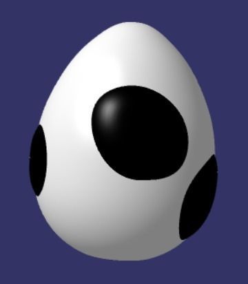 Yoshi egg 3d print model 3D print model_6