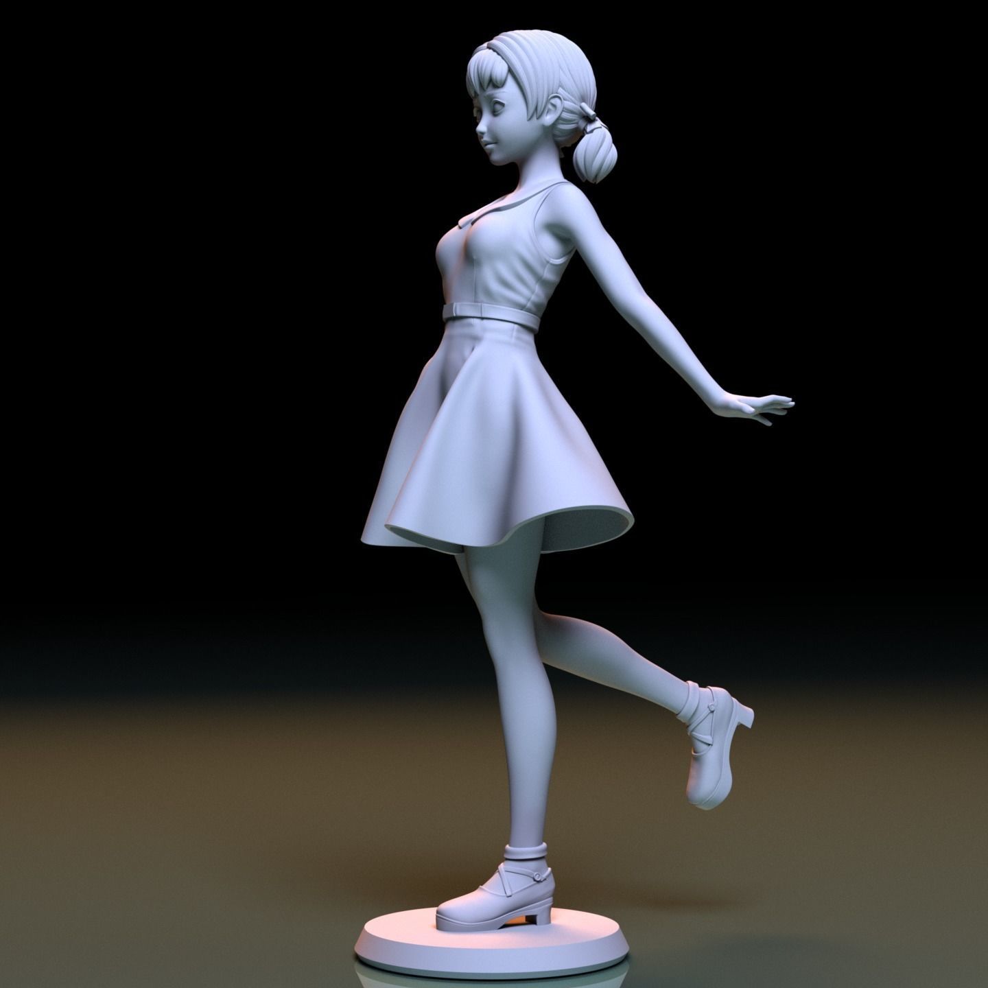 Minamoto Shizuka Fanart - When she was 18 years old  3D print model_4