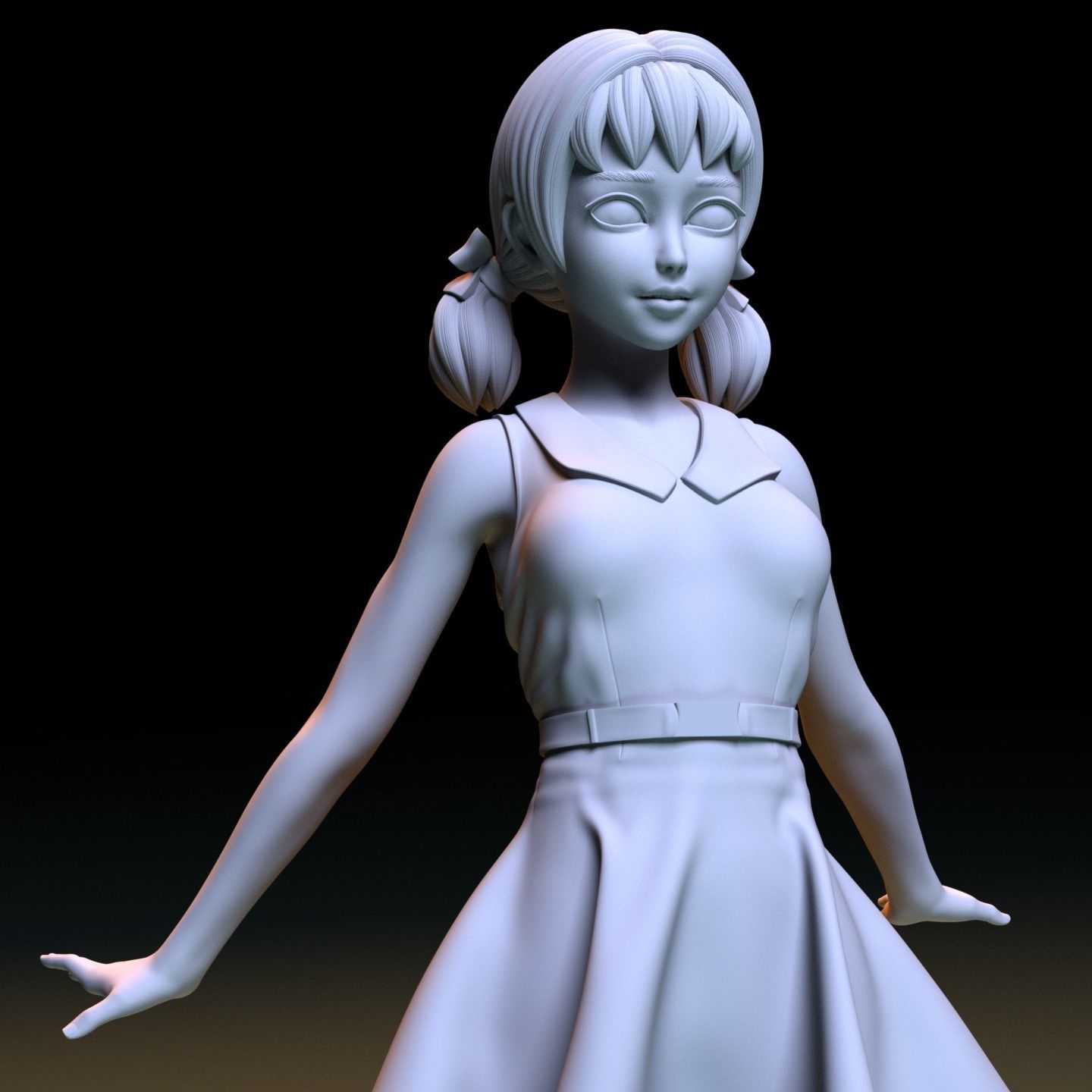 Minamoto Shizuka Fanart - When she was 18 years old  3D print model_2