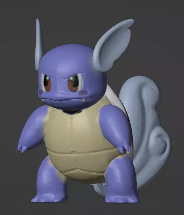 Wartortle  3D print model_0
