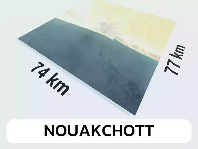 Nouakchott Mauritania City Landscape 3D Model