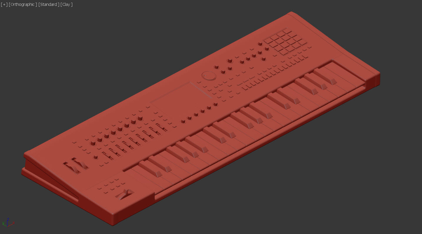 Roland Fantom 6 3D model_6