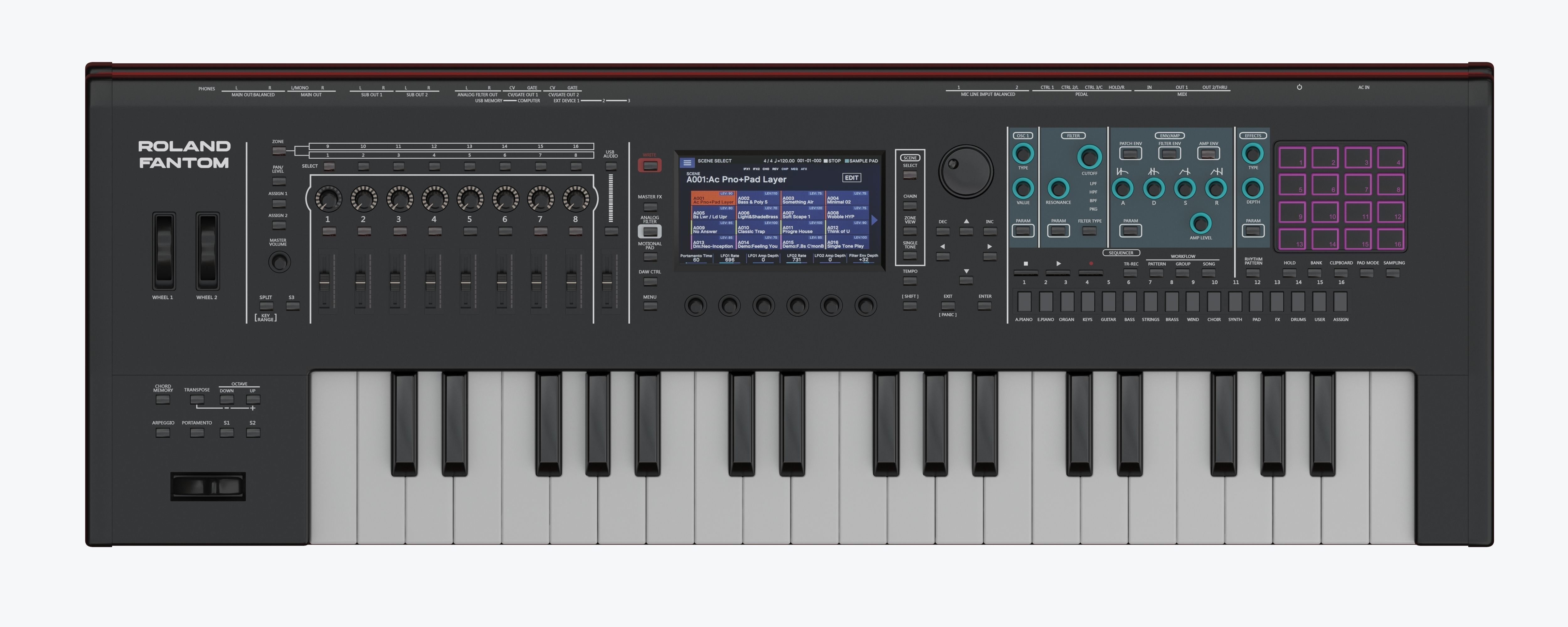 Roland Fantom 6 3D model_2