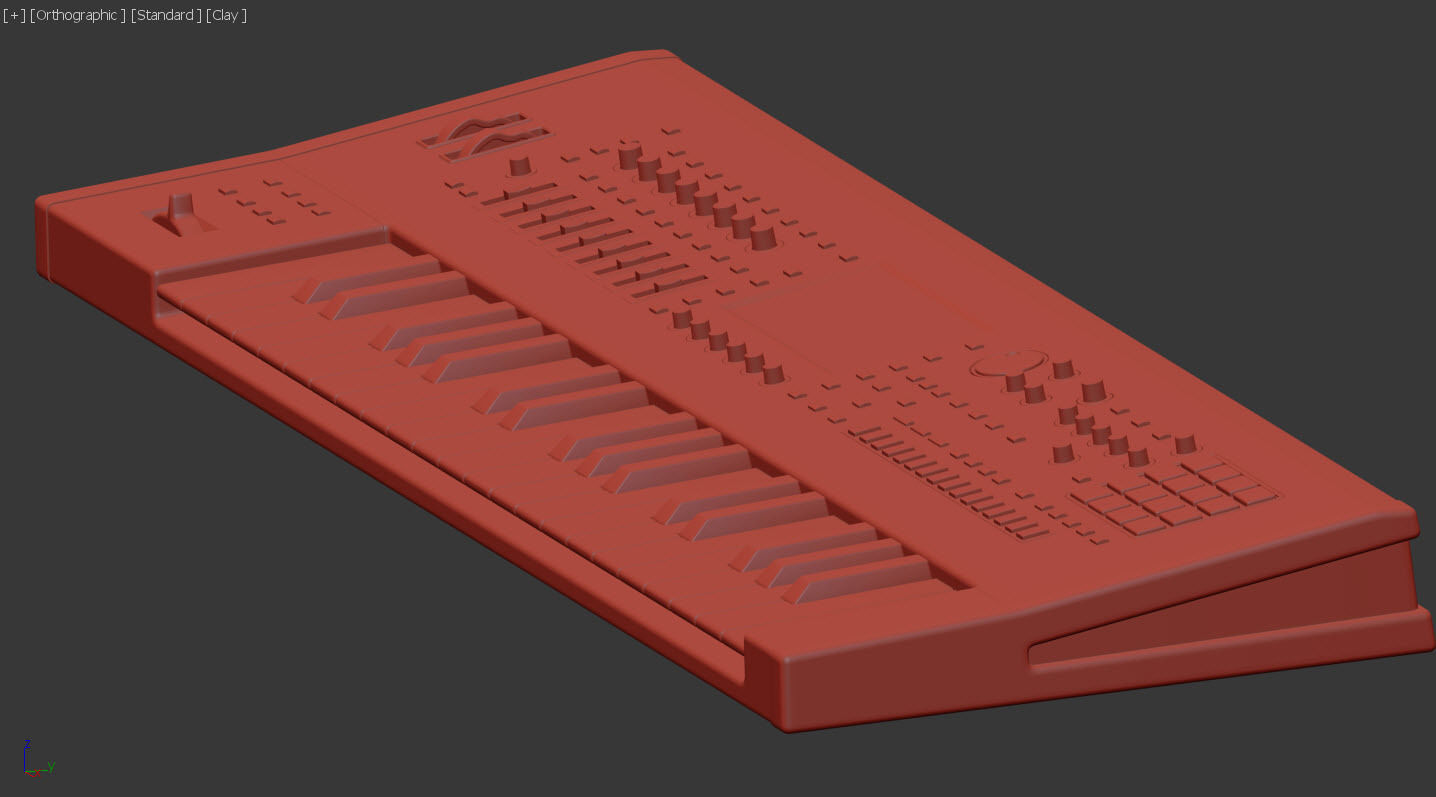 Roland Fantom 6 3D model_8