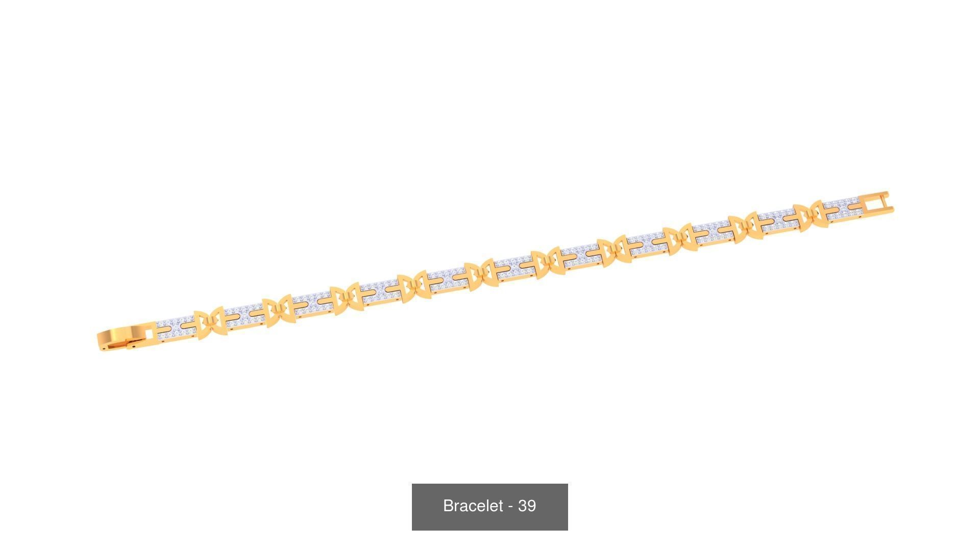 74 Chain Bracelet Unisex Bracelets Pack 3D Model Collection_31