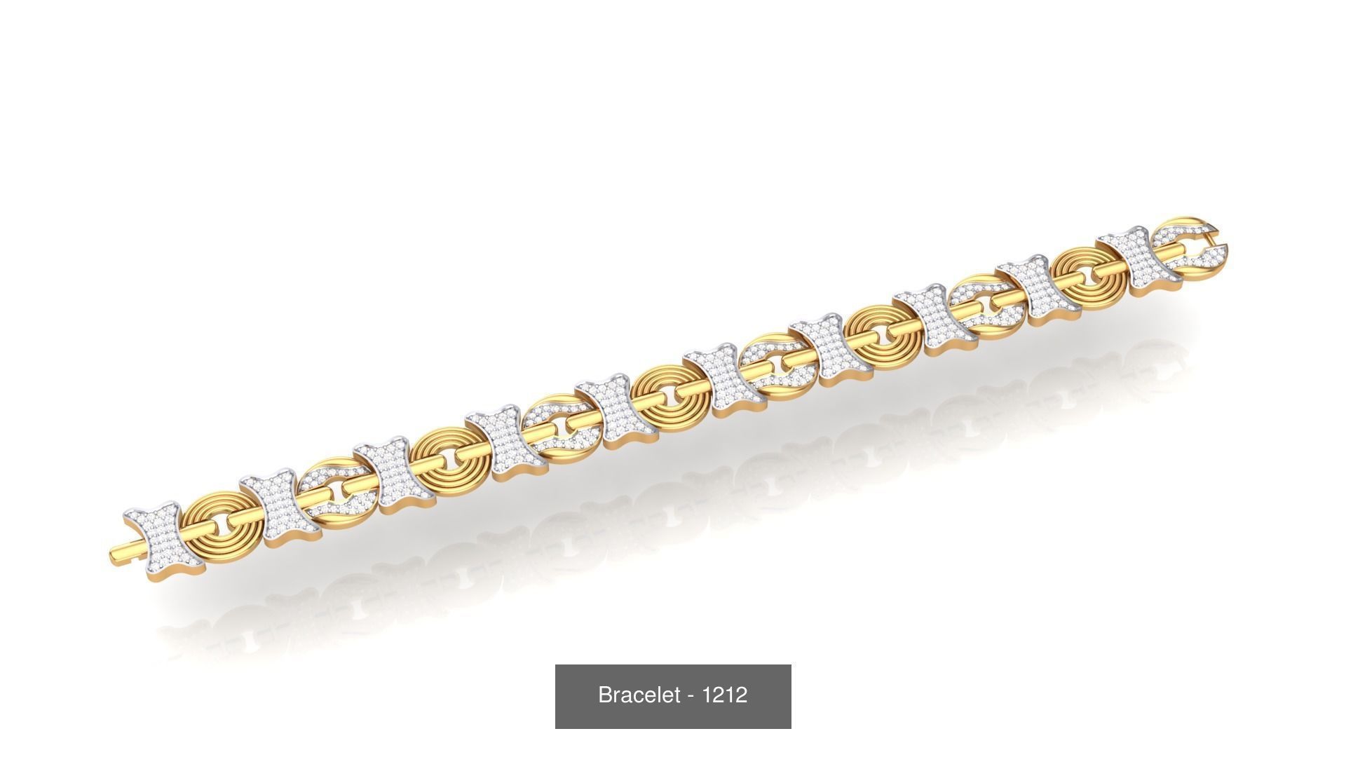74 Chain Bracelet Unisex Bracelets Pack 3D Model Collection_89
